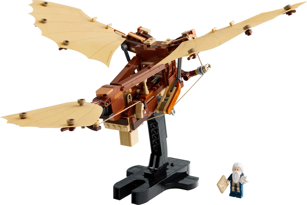 LEGO Icons Leonardo da Vinci’s Flying Machine Desk Decor Set for Adults 10363 Building Blocks for 18+ Gift