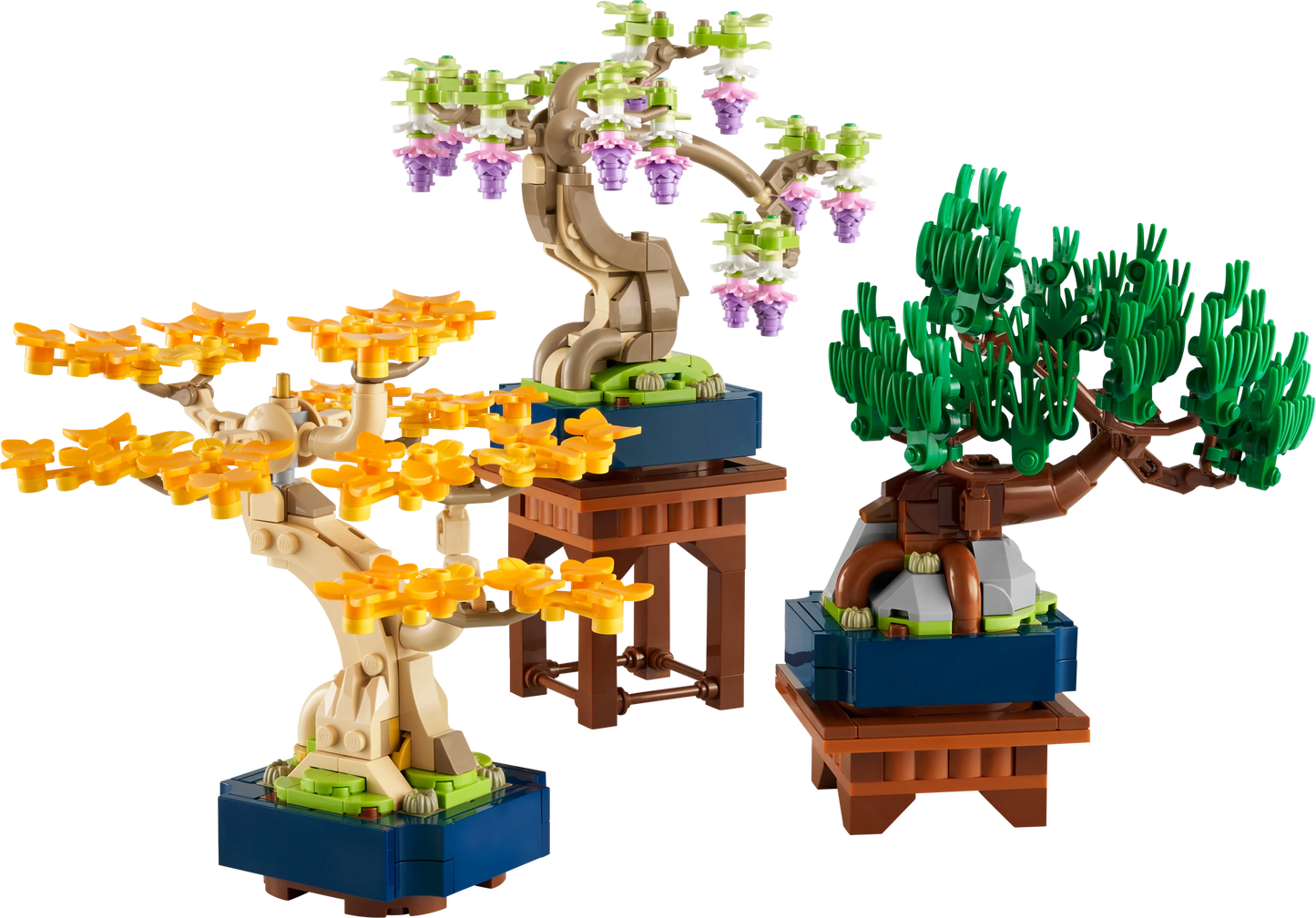 Botanicals Mini Bonsai Trees Plant Decor for Adults 10373 Building Kit