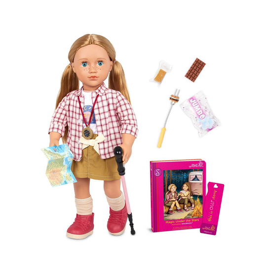 Our Generation Shannon Posable 18" Camping Doll