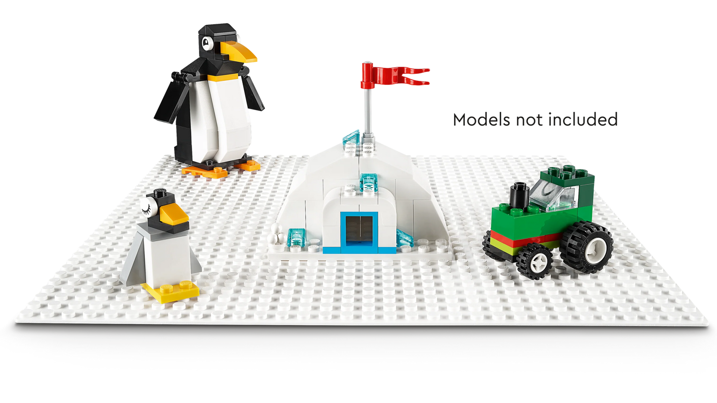 Classic White Baseplate 11026 Building Kit for Kids (1 Piece)