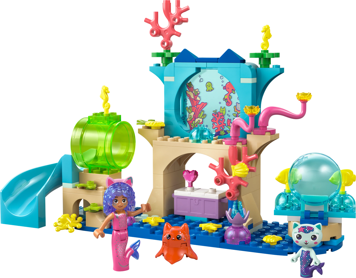 Gabby’s Dollhouse Mermaid Gabby’s Aquarium Adventure Animal Toy 11204 Building Kit