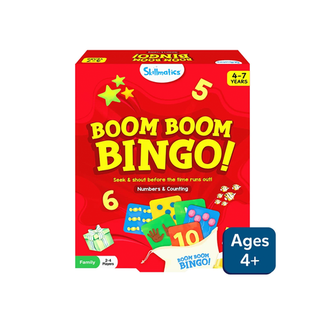 Boom Boom Bingo! Board Game: Numbers & Counting