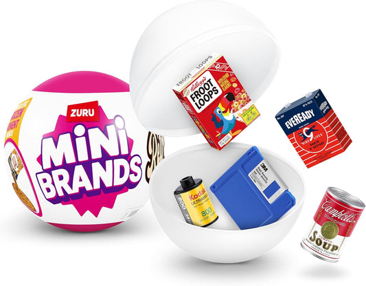 Mini Brands Retro Single Capsule with 60+ Mystery Mini's to Collect