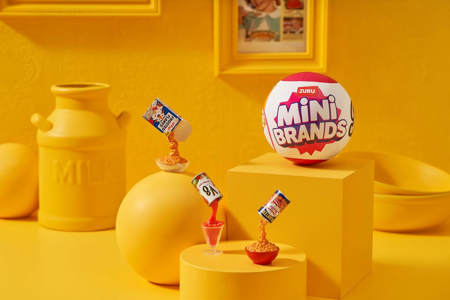 Mini Brands Retro Single Capsule with 60+ Mystery Mini's to Collect