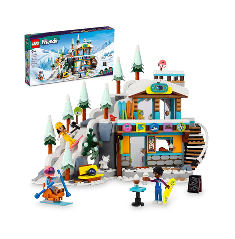 LEGO Friends Holiday Ski Slope and Café 41756 Building Toy Set, Creative Fun for Ages 9+ with 3 Mini-Dolls and Lots of Accessories, A Gift for Kids Who Love Snow Sports or Role Playing