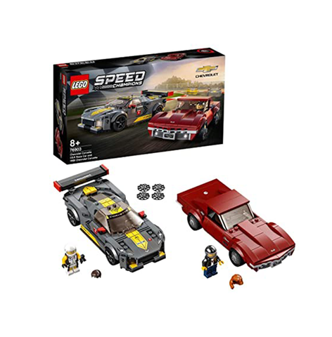 LEGO Speed Champions Chevrolet Corvette C8.R Race Car and 1968 Chevrolet Corvette 76903 Building Kit (512 Pieces) Visit the LEGO Store