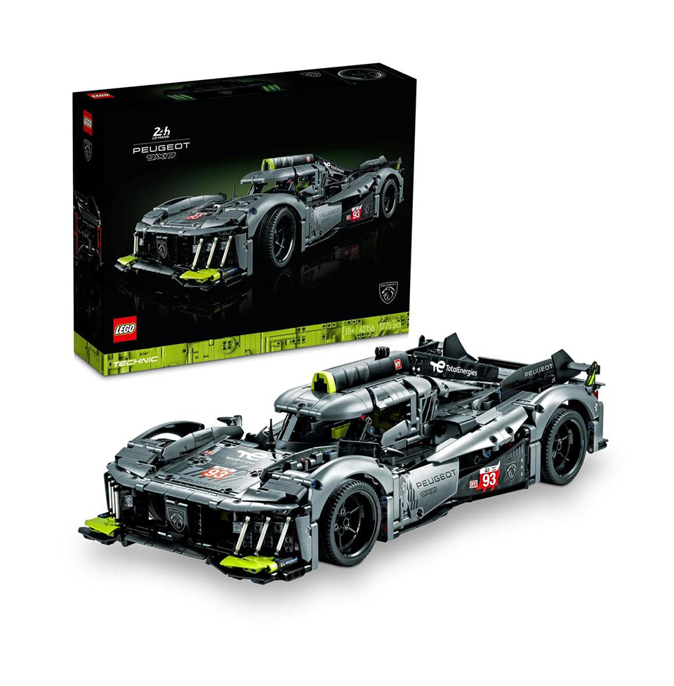 LEGO Technic Peugeot 9X8 24H Le Mans Hybrid Hypercar 42156 Building Kit (1,775 Pieces)