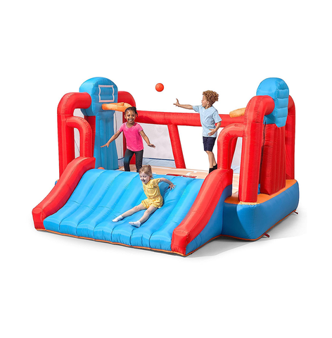 Step2 MAX Sports Full Court Basketball ‘N Slide Bouncer With Extra Heavy Duty Blower | Kids Inflatable Bounce House