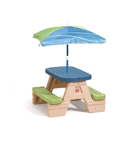 Step2 Sit And Play Picnic Table With Umbrella