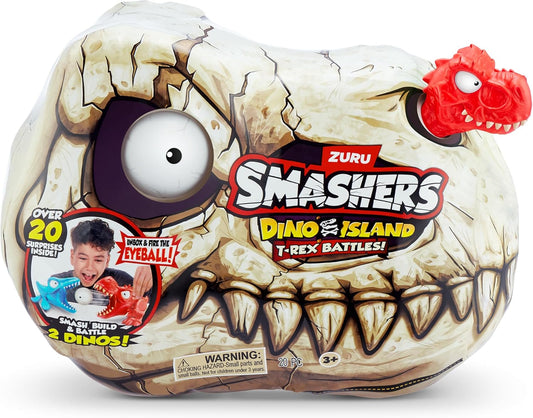 Smashers Dino Island Mini T-Rex Battles Playset , 20 surprise