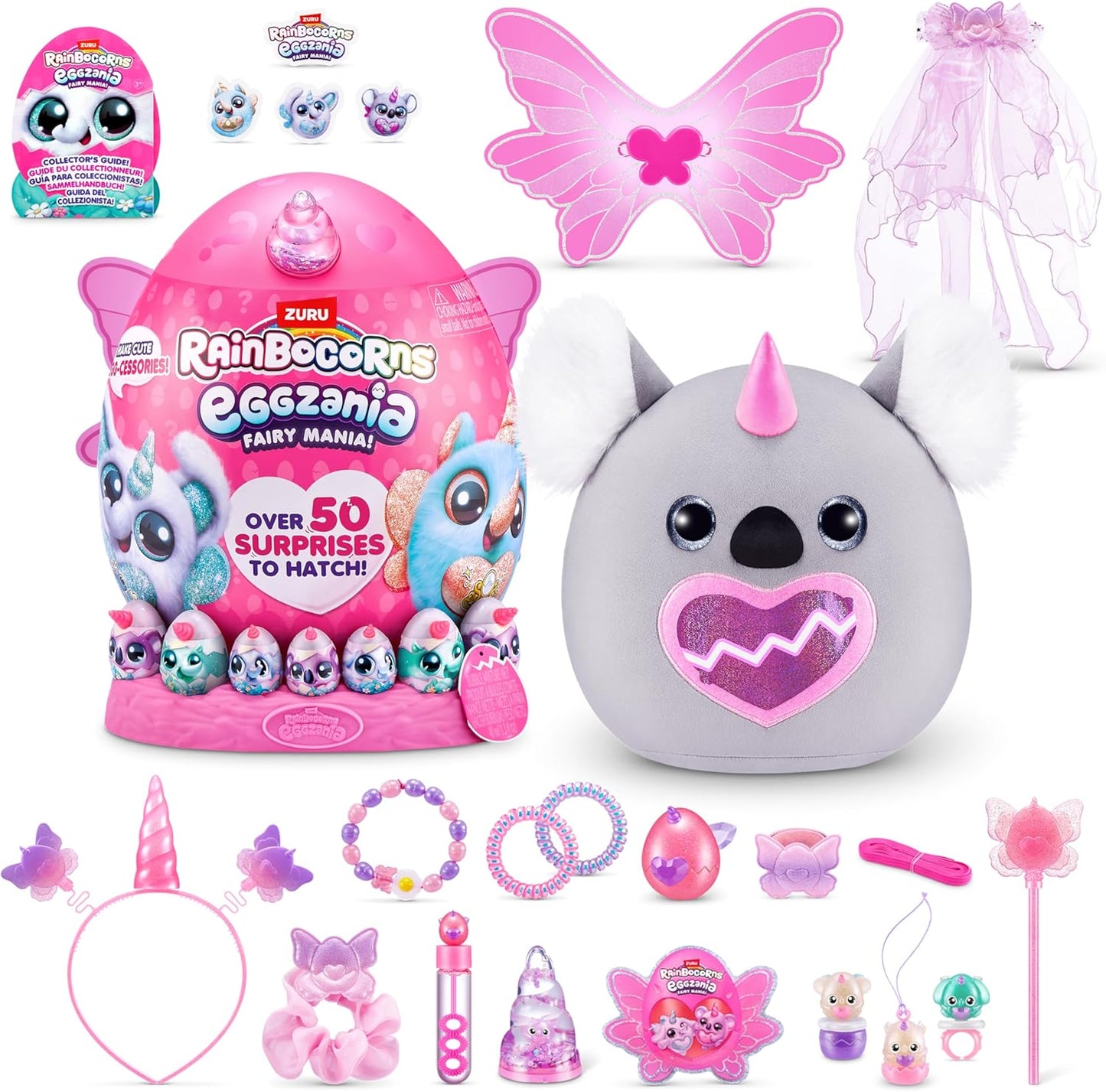 Rainbocorns Eggzania Fairy Mania , 50 surprise