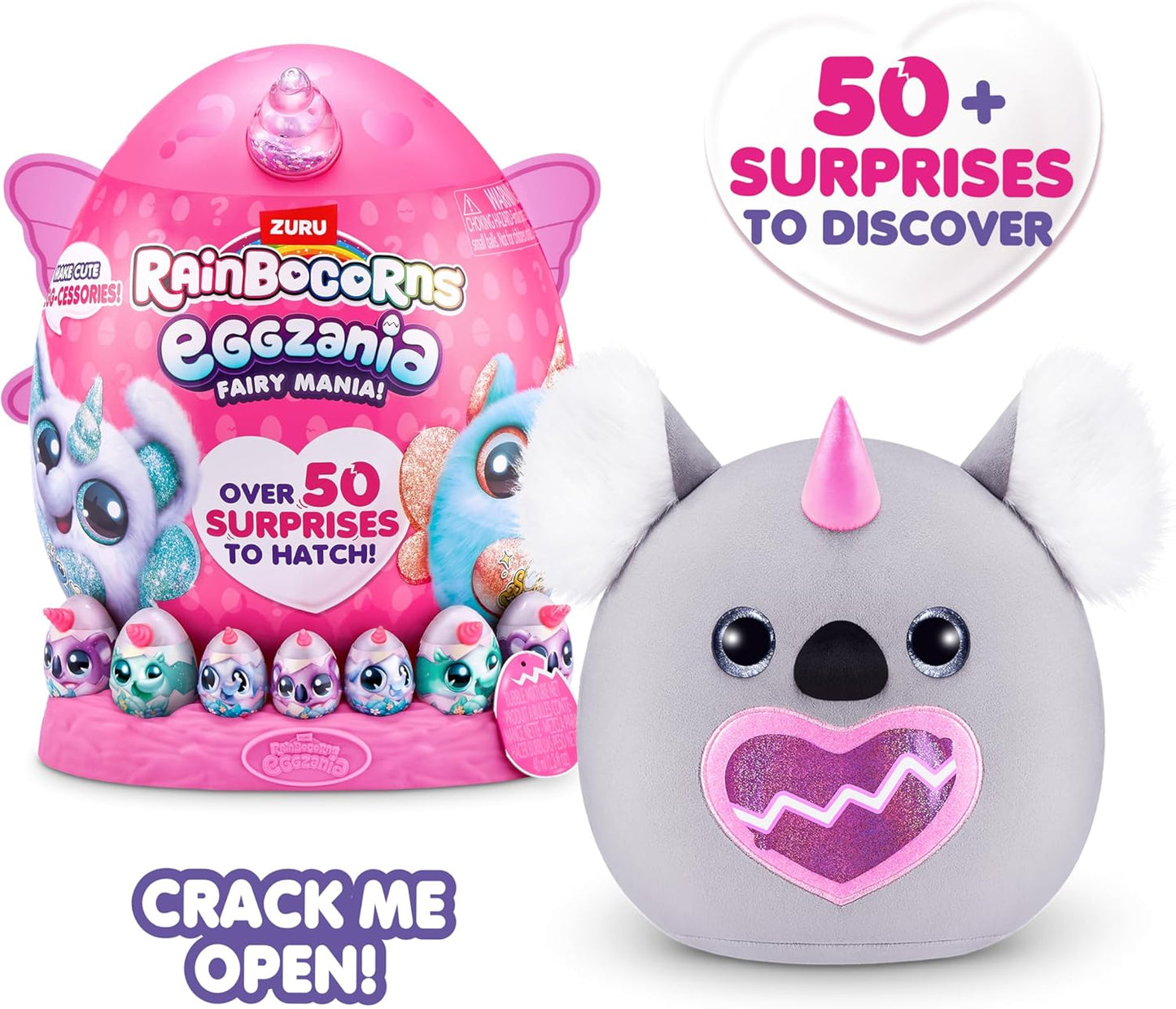 Rainbocorns Eggzania Fairy Mania , 50 surprise