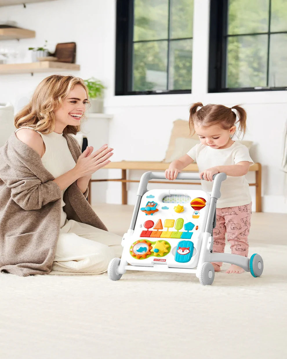 Skip Hop Musical Activity Walker-4 in 1 Convertible-Anti-Skid-40+ Play Features