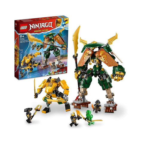 LEGO NINJAGO Lloyd and Arin’s Ninja Team Mechs 71794 Building Toy Set (764 Pieces)