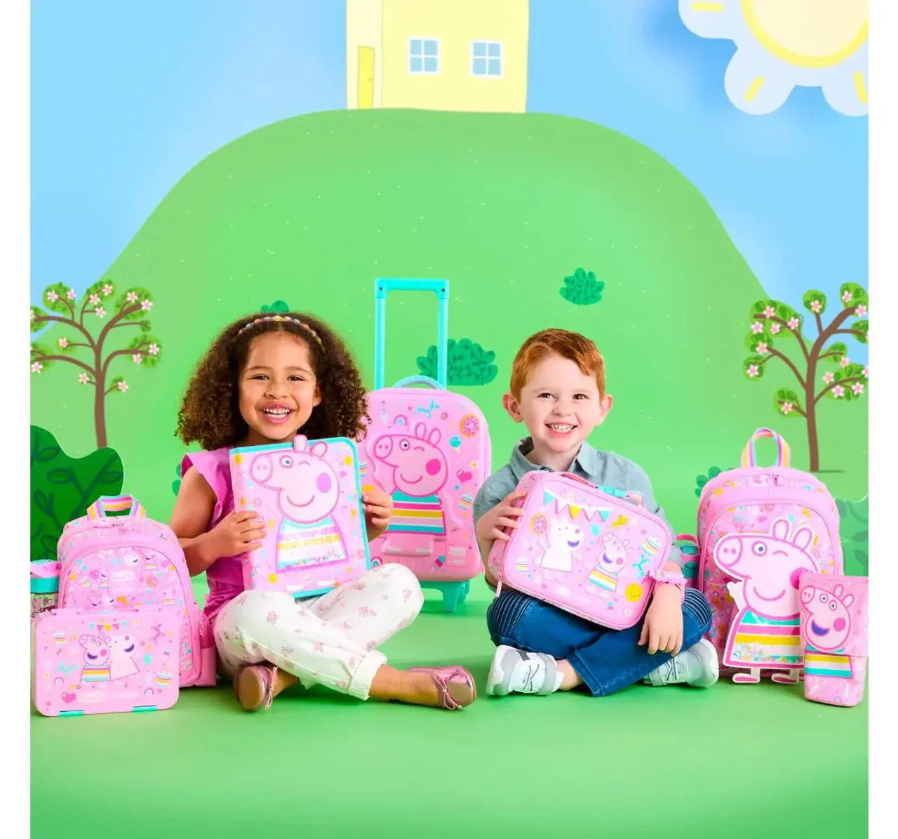 Smiggle Stand & Slide Pencil Case for Kids - Peppa Pig