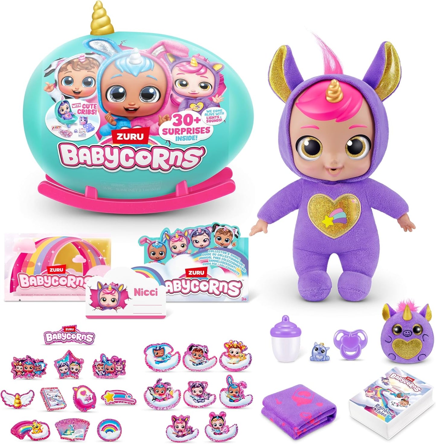 Rainbocorns Babycorns Interactive Baby Doll , 30 surprise
