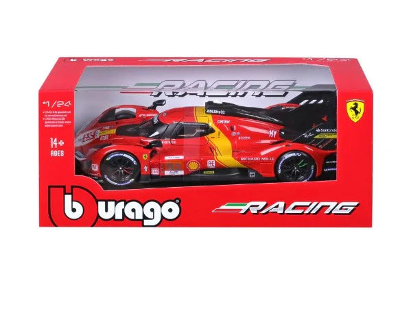 2023 Ferrari 499P #51 Winner 24h Le Mans 1:24 Bburago licensed diecast Scale Model car