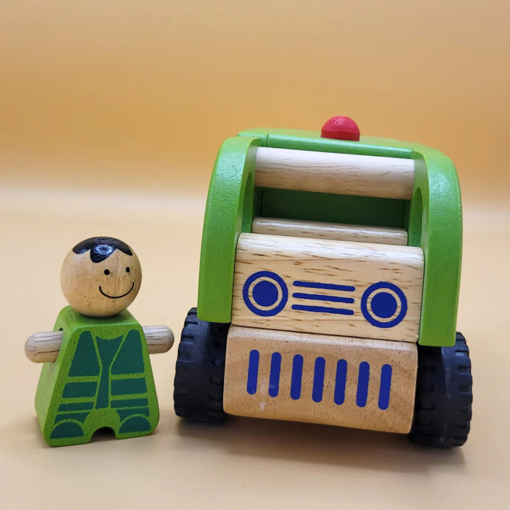 Wooden Garbage Truck