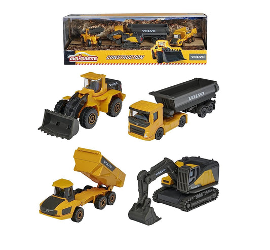 Majorette Volvo Construction Vehicles , 5 car set