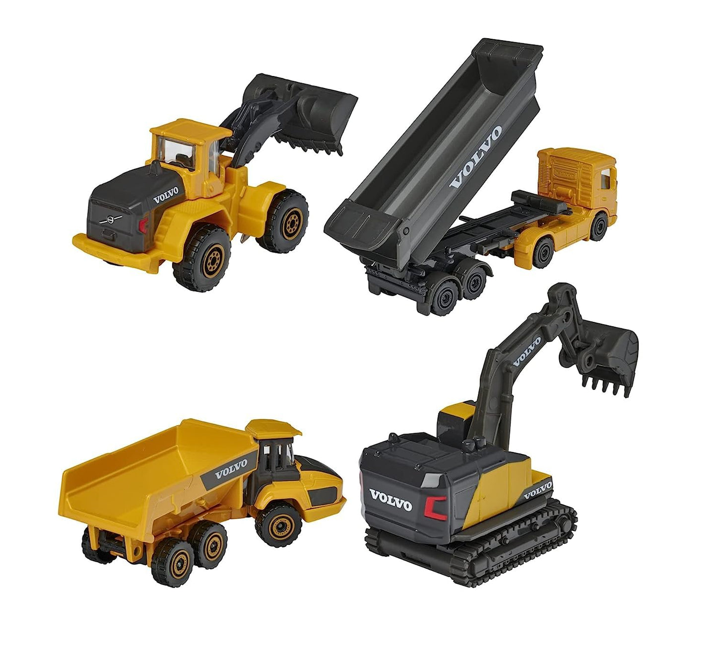 Majorette Volvo Construction Vehicles , 5 car set