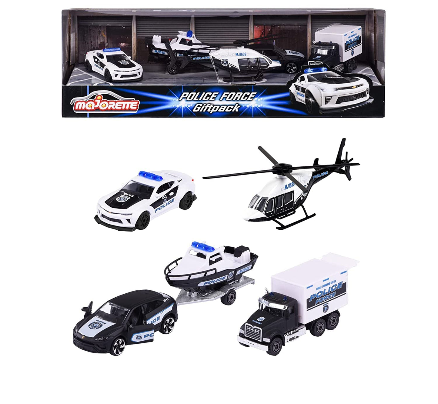 Police Force: Giftpack - 5 car set | Majorette