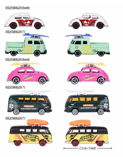 Volkswagen The Originals - 5 Pieces Pack | Majorette