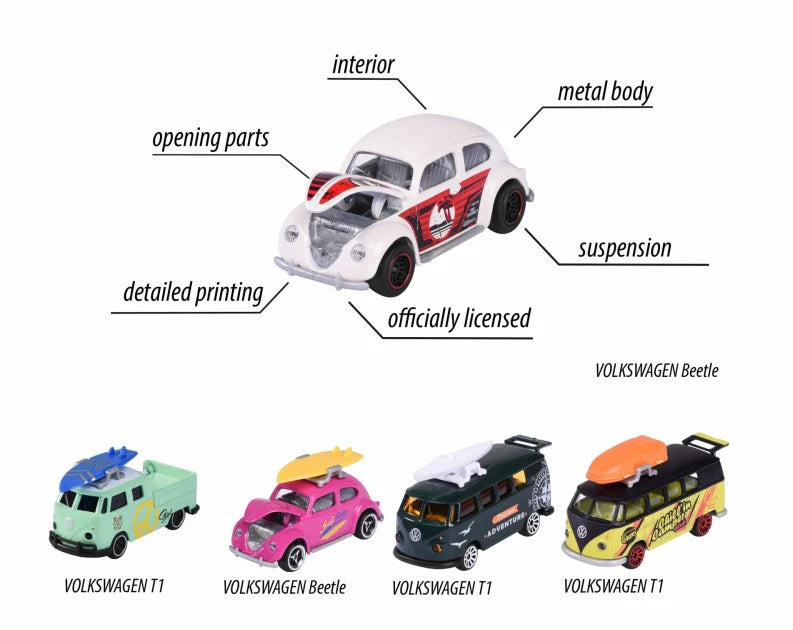 Volkswagen The Originals - 5 Pieces Pack | Majorette