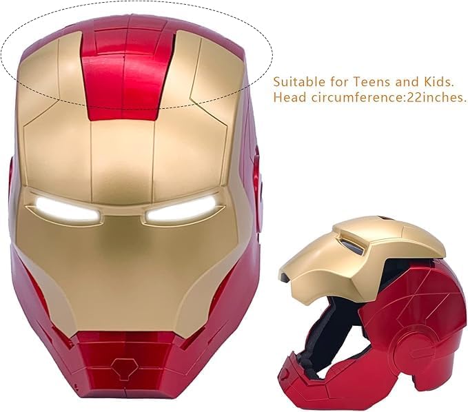 Kids Wearable Small Size Iron Man Helmet with Light