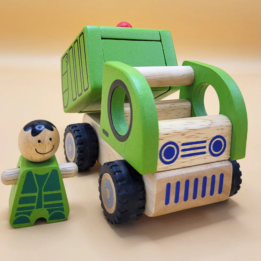 Wooden Garbage Truck