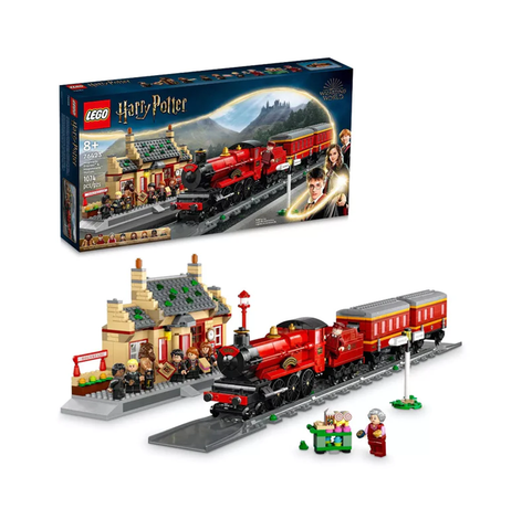 LEGO 76423 Harry Potter Hogwarts Express Train Set with Hogsmeade Station (1074 Pieces)