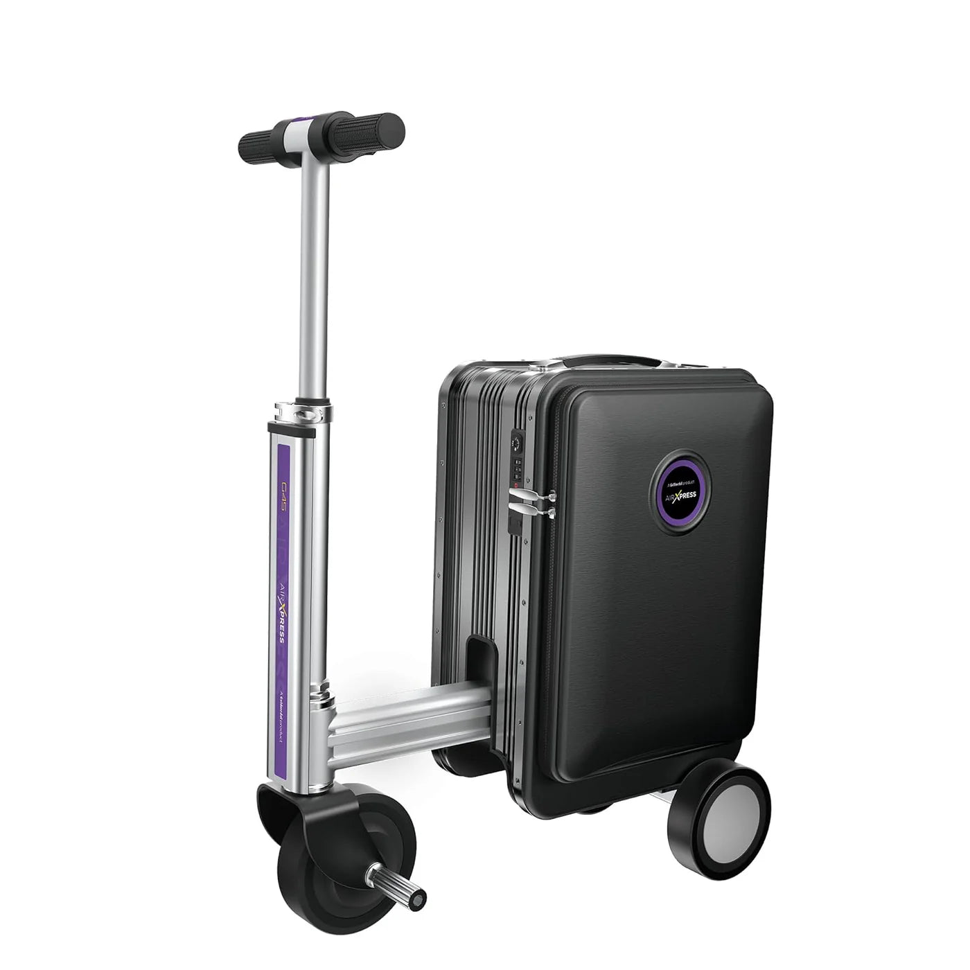 AIRXPRESS G45 Smart Riding Suitcase Bag - BLACK with 1 year warranty