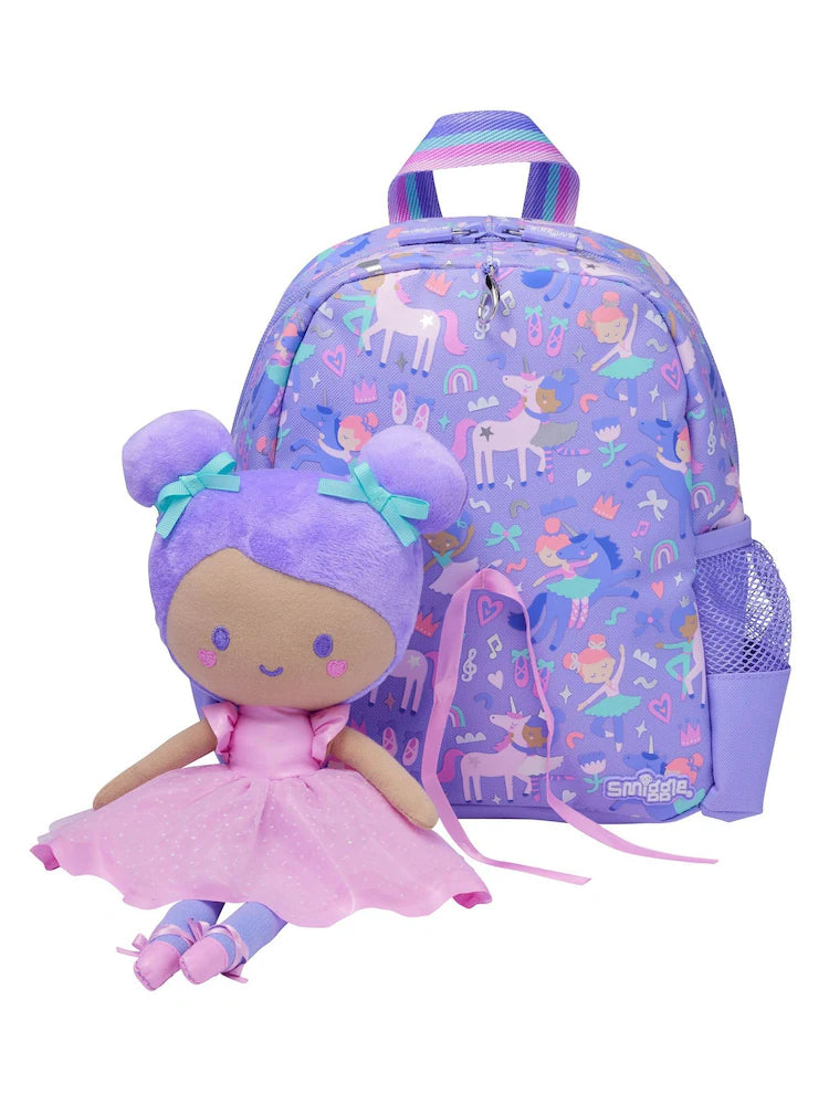 Smiggle Kids Mini Backpack with Plush - Doll