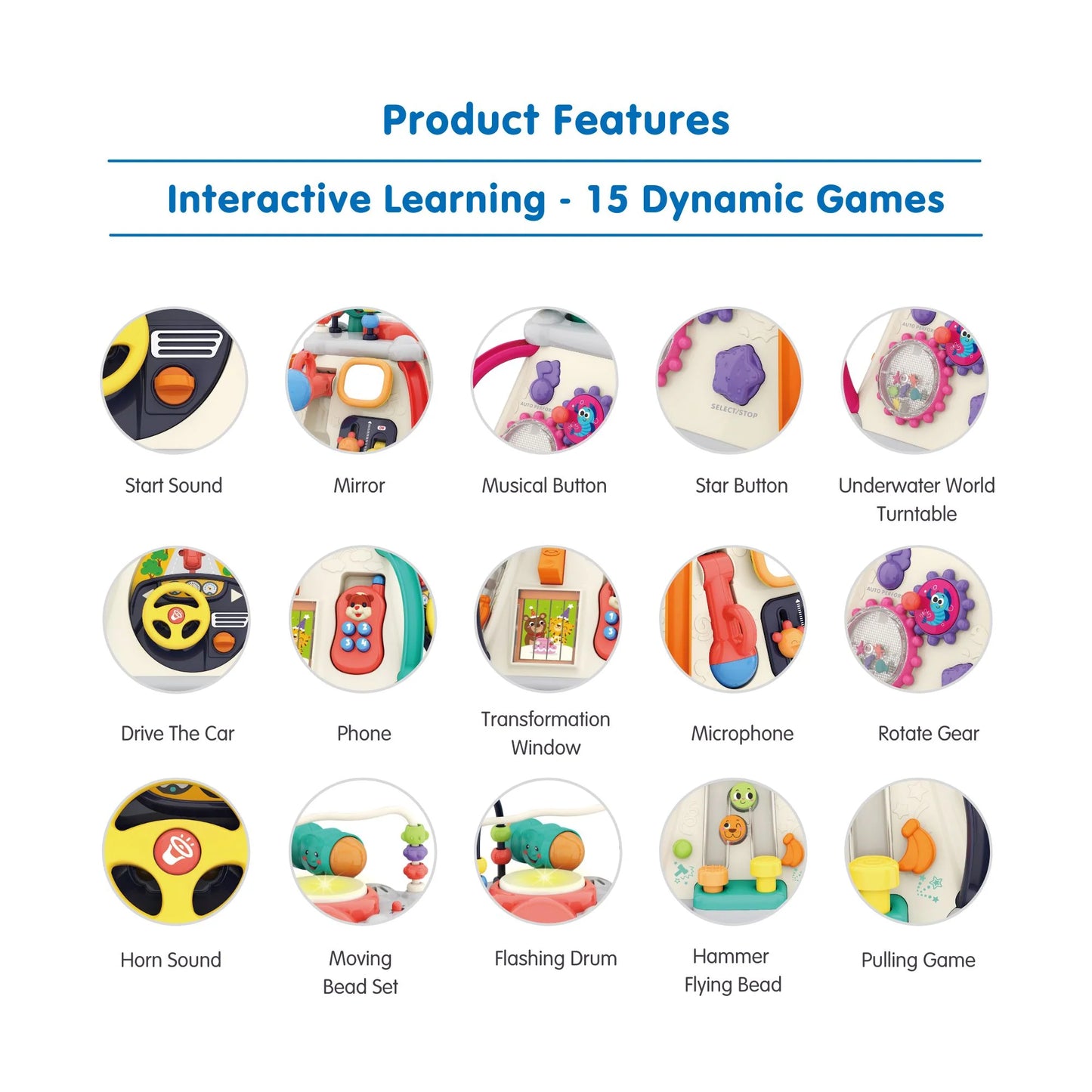 Hola 15-In-1 Discover Activity Cube: Interactive Toy For Toddlers