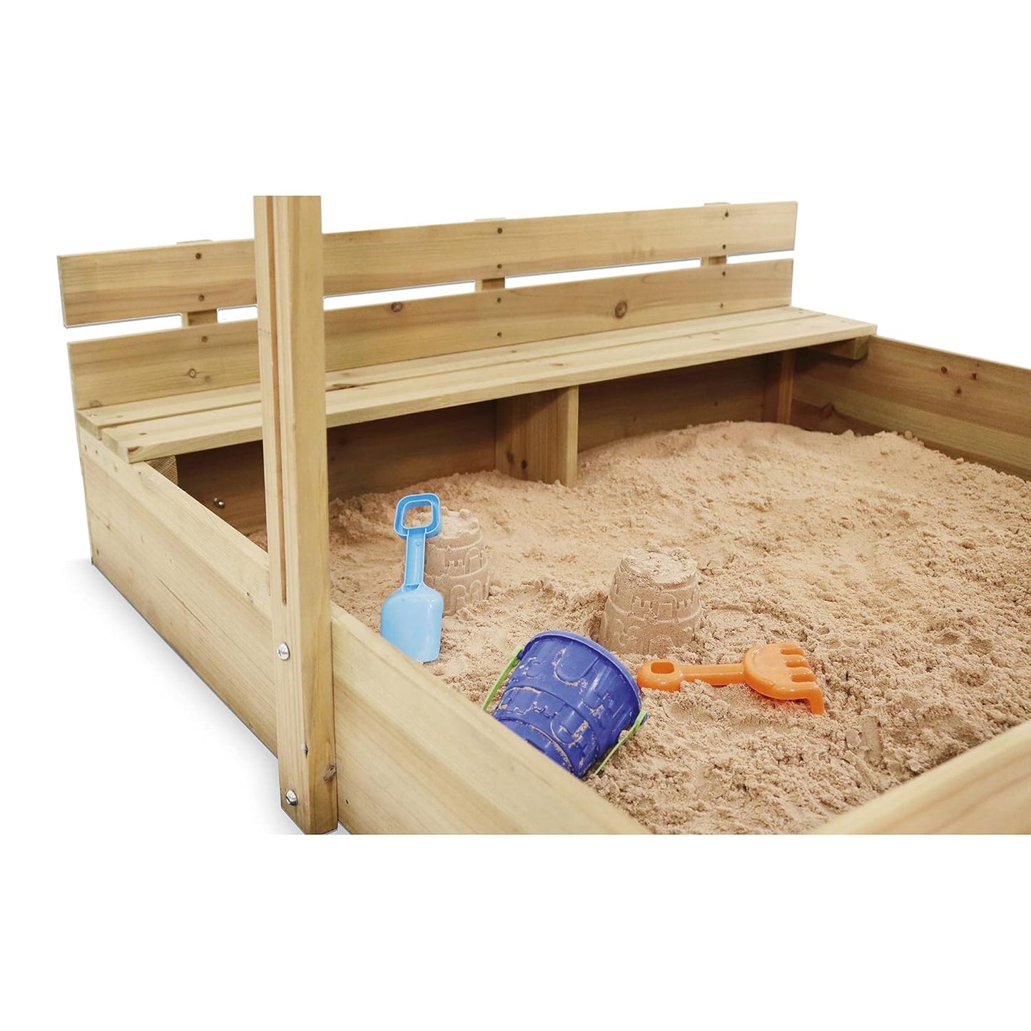 PLUM WOODEN SANDPIT WITH CANOPY - NATURA