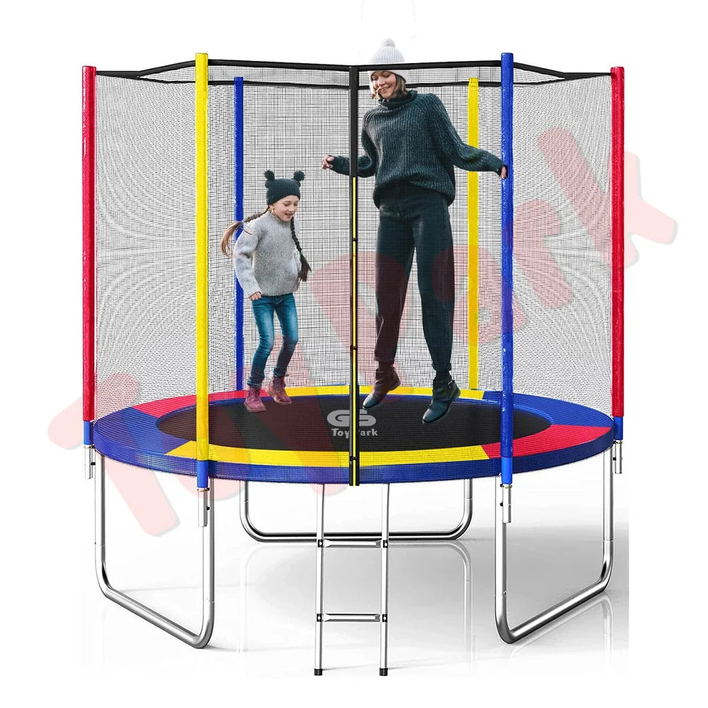 Toys Uncle 6Ft. Rainbow Premium Enclosed Trampoline