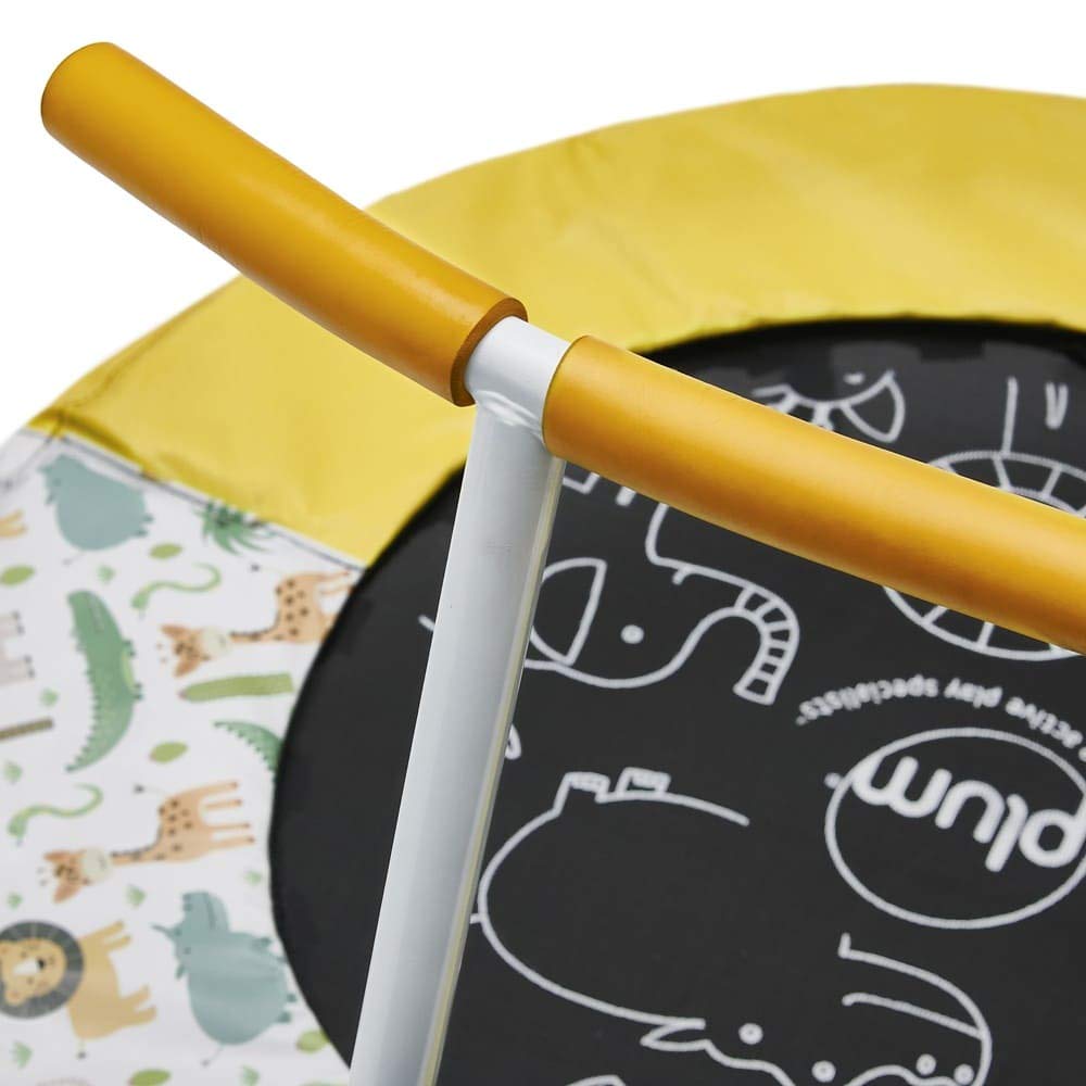 Plum Kids Jumping Bouncer Trampoline with Handle and Jungle Sounds