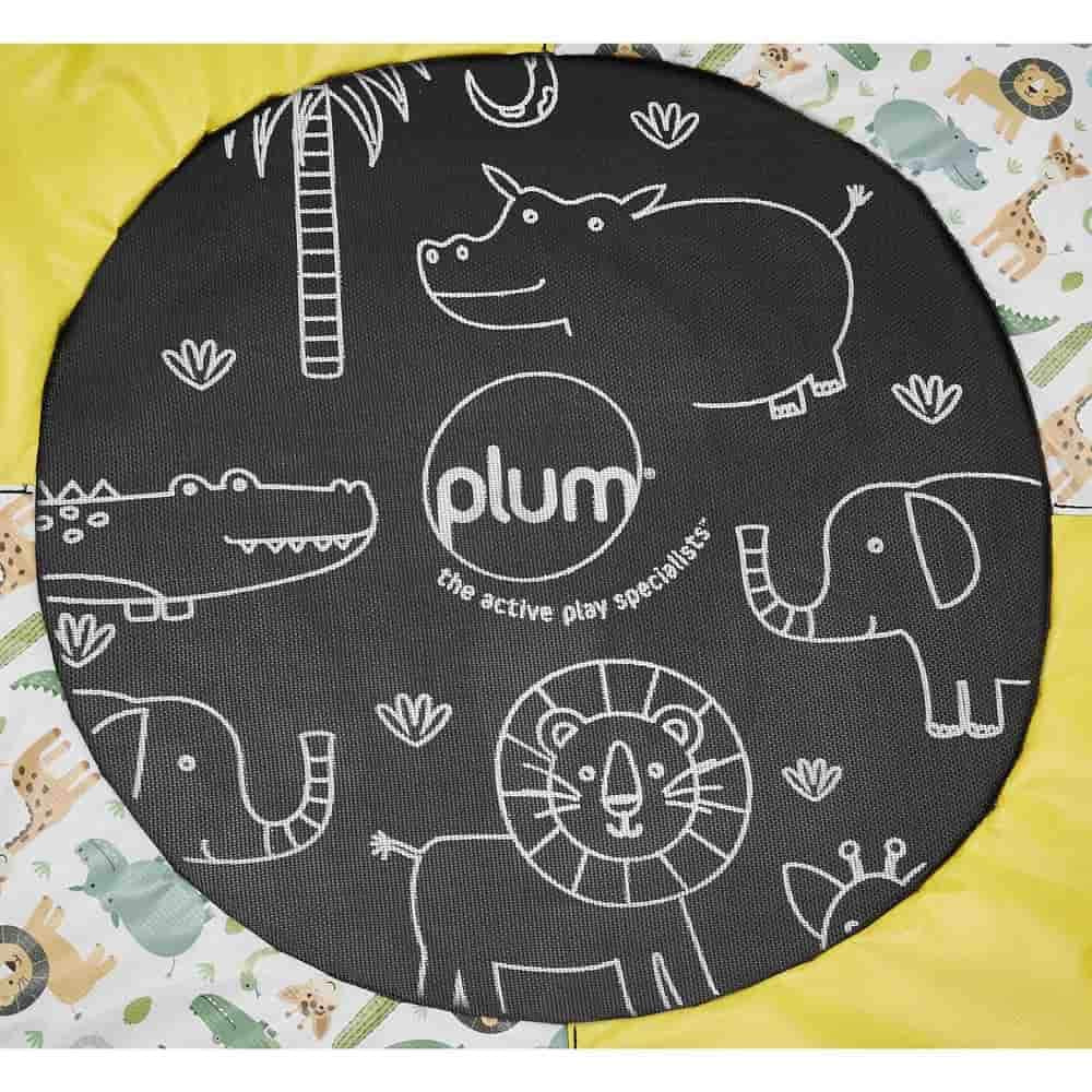 Plum Kids Jumping Bouncer Trampoline with Handle and Jungle Sounds