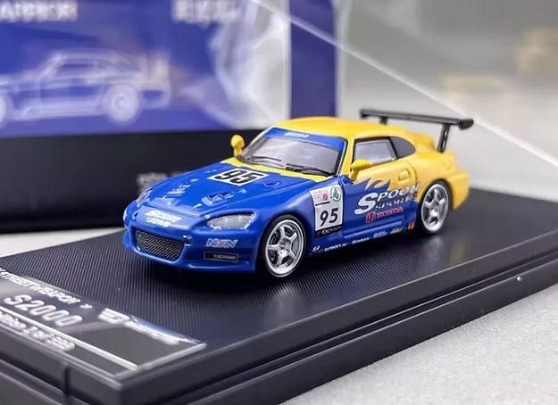 1/64 STREET WARRIOR HONDA S2000 SPOON LIVERY DIECAST CAR MODEL 599 MADE