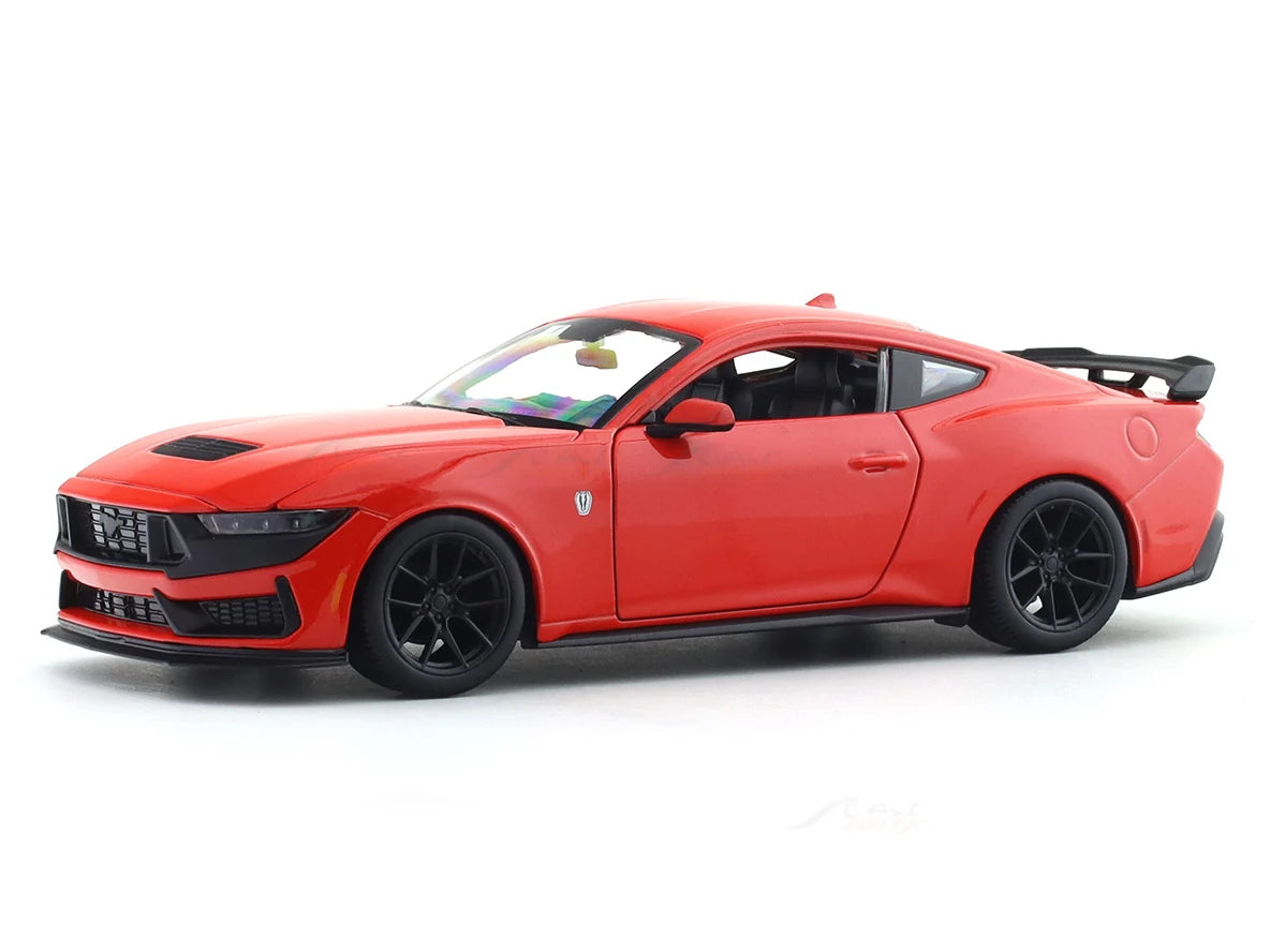 Bburago 2024 Ford Mustang Dark Horse Red 1:24 Diecast Model Car