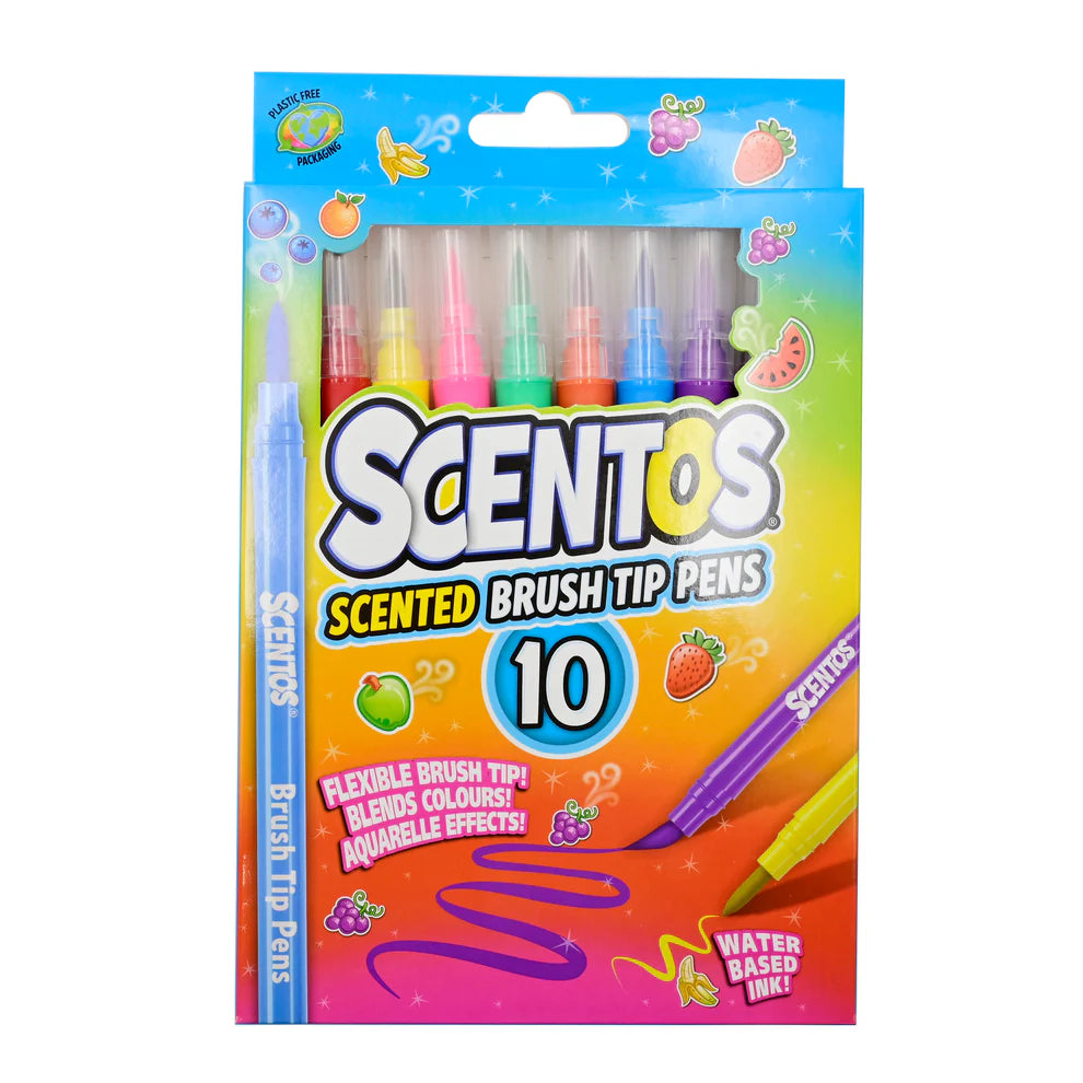 Scentos 10 Brush Tip Pens