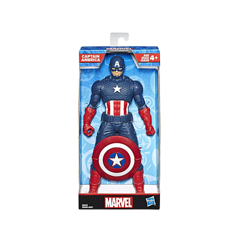 Marvel Avengers Captain America 9.5-inch Scale Action Figure Toy, Comics-Inspired Design, for Ages 4 and Up
