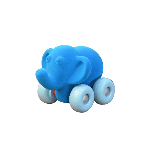 RUBBABU Blue Elephant Made by Natural Rubber Safe & Soft Toy for Kids, Baby,Girl, Boy & Toddlers (H-18CM)