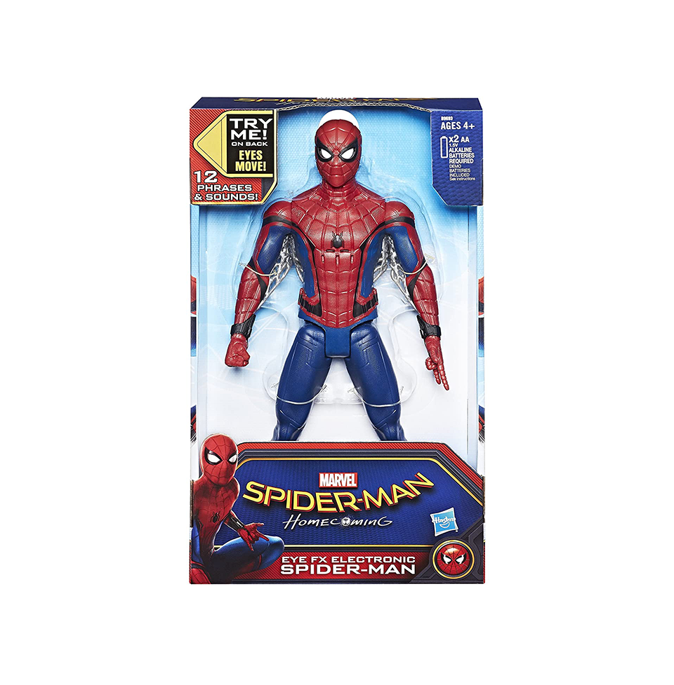 Marvel Spider Man Talking Figure (12 Inch, Multicolour)