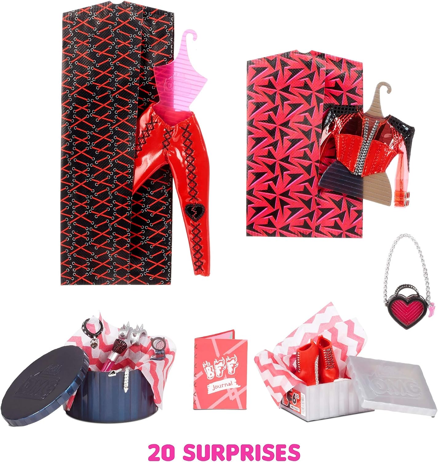 L.O.L. Surprise! OMG Spicy Babe Fashion - Dress Up Doll Set with 20 Surprises
