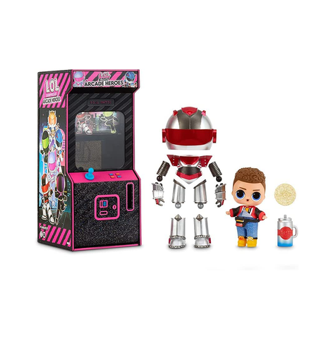 LOL Surprise (Boys Arcade Heroes Action Figure Doll with 15 Surprises I)