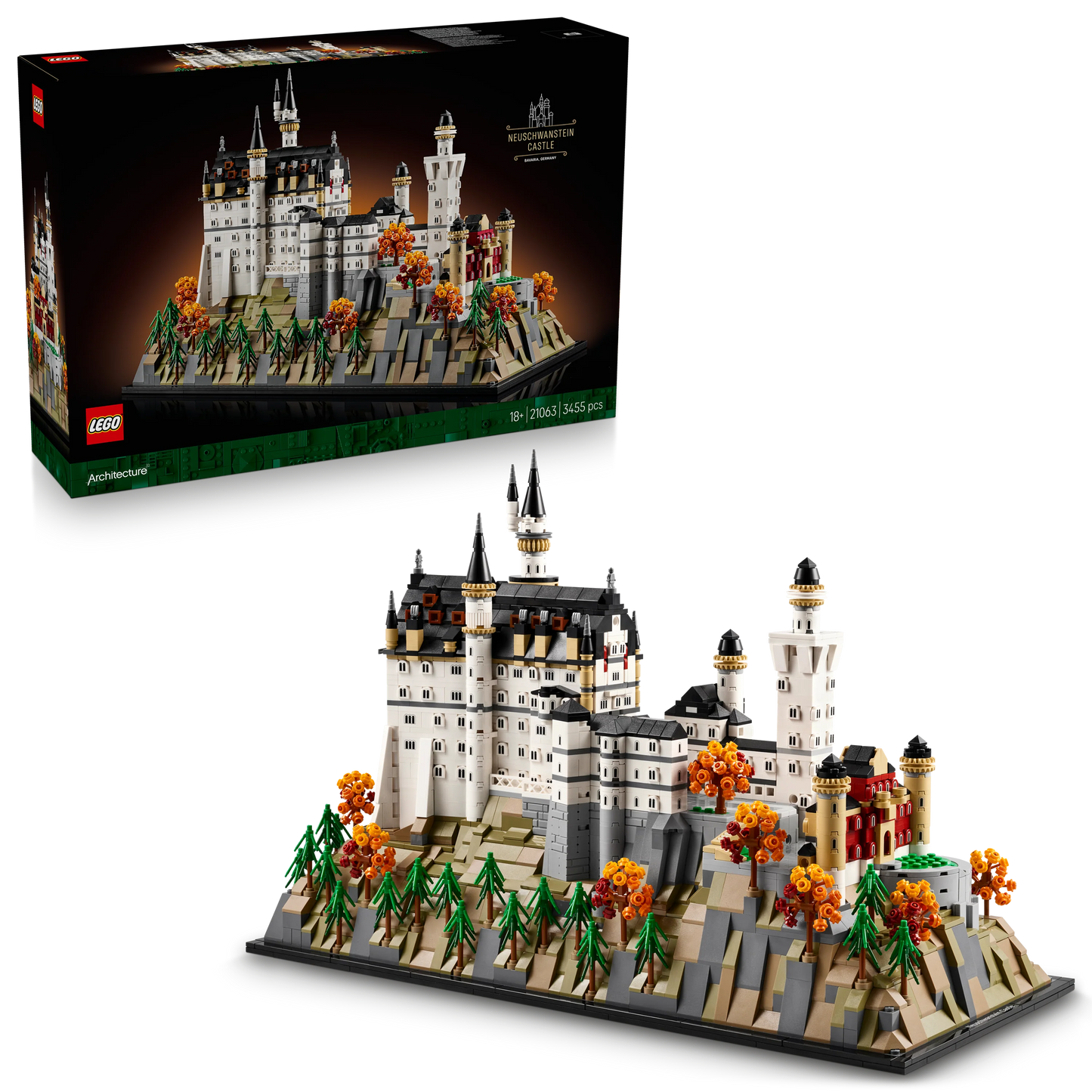 Architecture Neuschwanstein Castle Collectible for Adults 21063 Building Kit