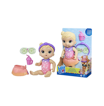 Baby Alive Rainbow Spa Baby Doll, 9-Inch Spa-Themed Toy for Kids Ages 3 and Up, Includes Doll Eye Mask and Bottle, Blonde Hair