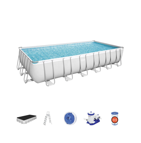BESTWAY ABOVE GROUND PORTABLE SWIMMING POOL 24FTX12FTX4.33FT/7.32M X 3.66M X 1.32M