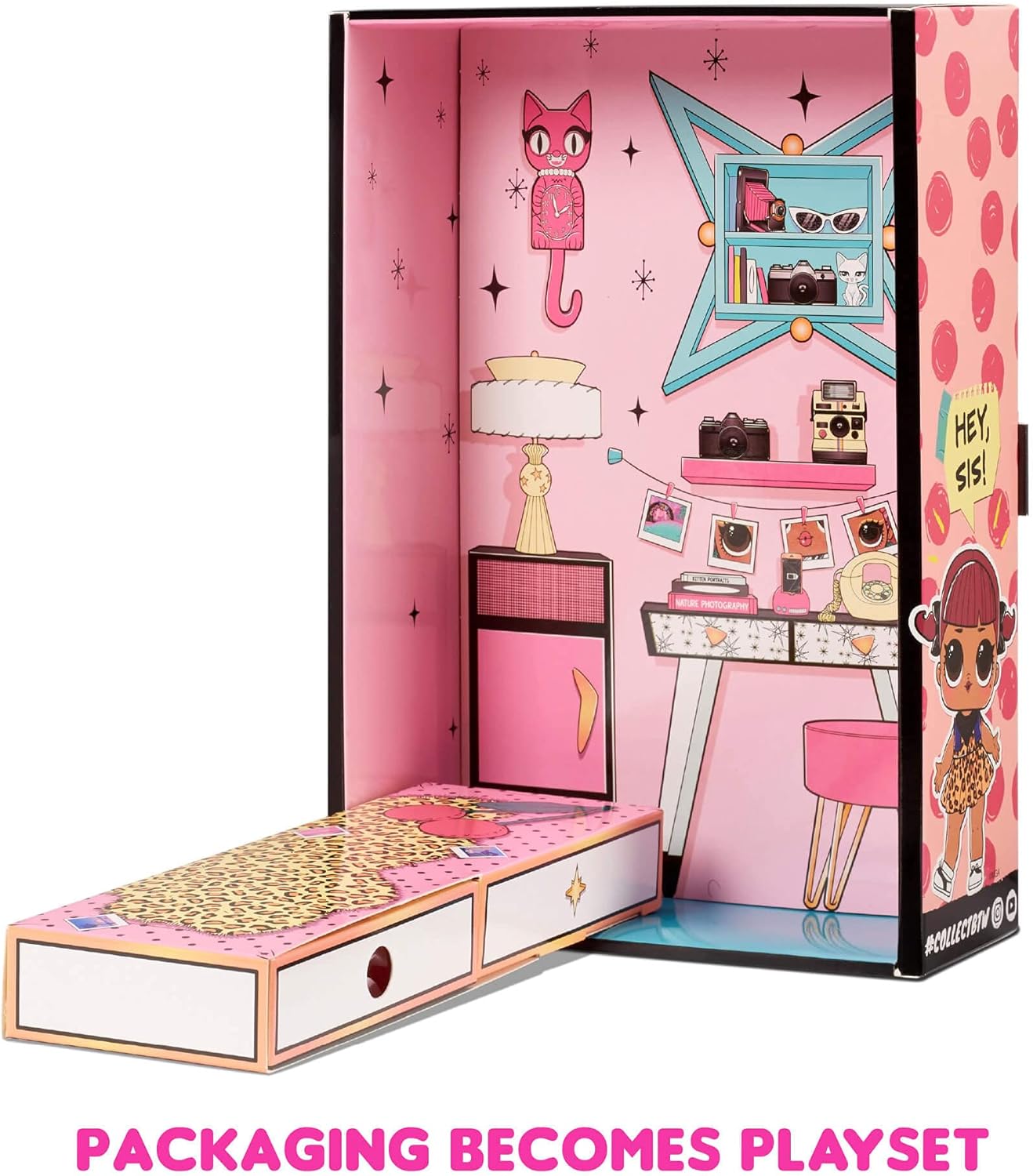 LOL Surprise Tweens Cherry BB Fashion Doll with 15 Surprises, Pink Hair, Including Stylish Outfit and Accessories with Reusable Bedroom Playset
