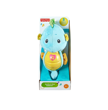 Fisher-Price Soothe & Glow Seahorse, Blue, Plush Sound Machine Toy for Baby from Birth and up